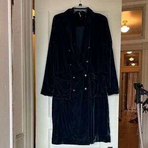 Free People Velvet Duster Coat